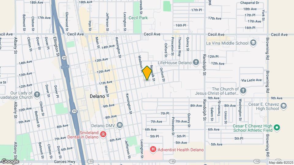 1008 Madison St Map and Location Details