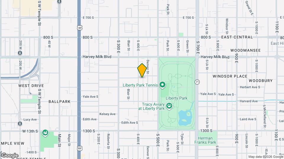 1001 S 400 E Map and Location Details