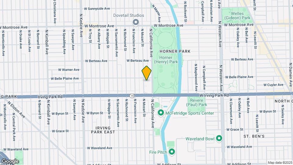 4043 N Mozart St Map and Location Details