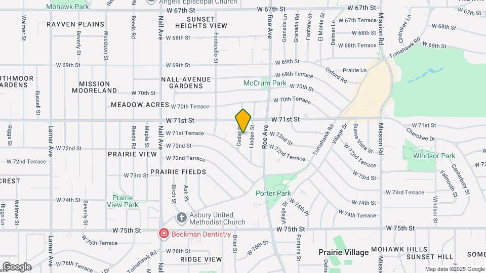 7125 Cedar St Map and Location Details