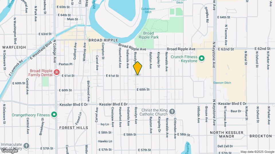 6057 Rosslyn Ave Map and Location Details