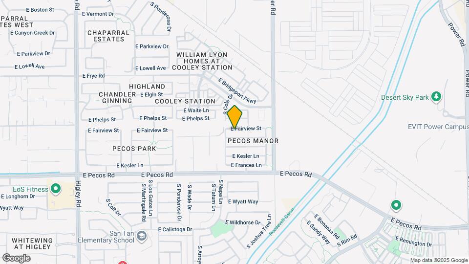 3845 E Fairview St Map and Location Details