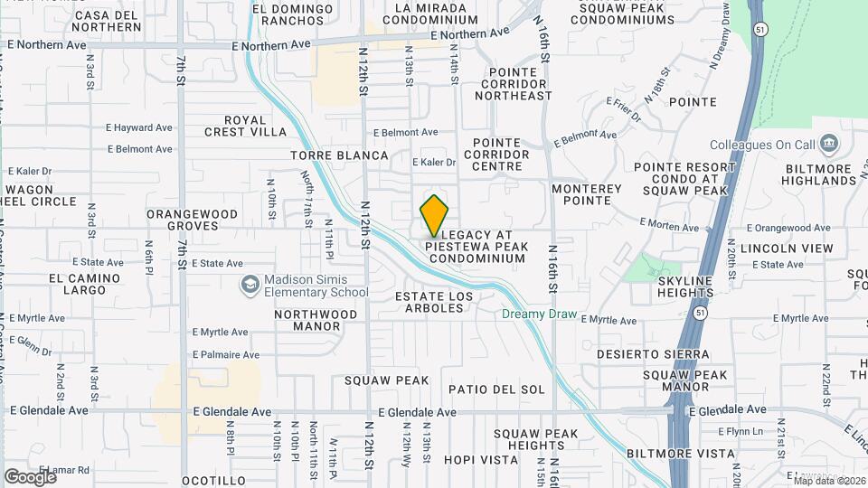 1319 E Orangewood Ave Mapa y Detalles de la Ubicación