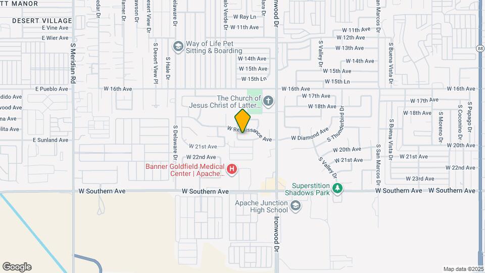 1866 W 20th Ave Map and Location Details