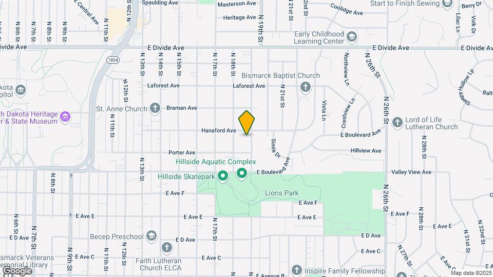 1220 N 19th St Map and Location Details