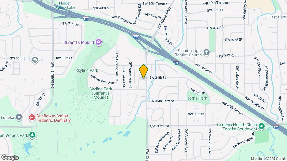 3407 SW Gage Blvd, Unit B Map and Location Details