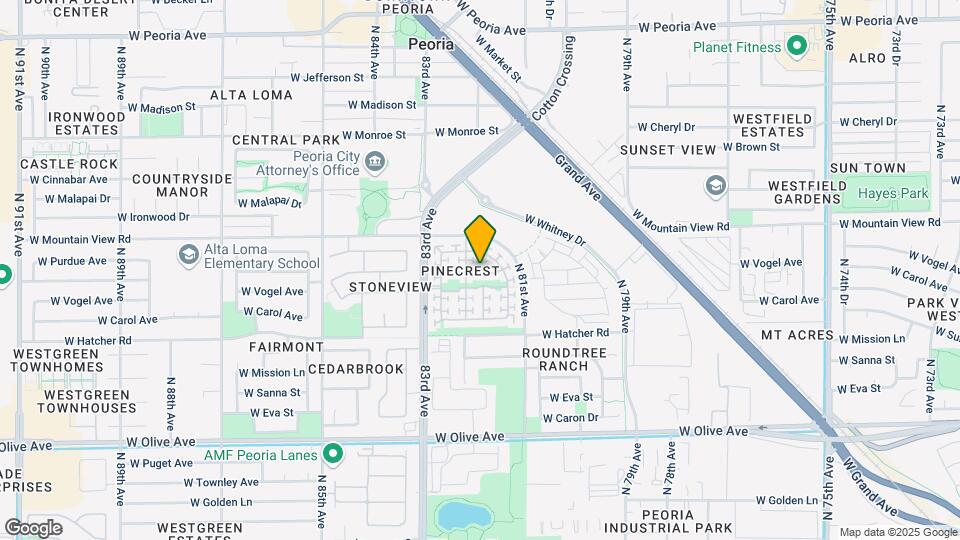 8190 W Palo Verde Ave Map and Location Details