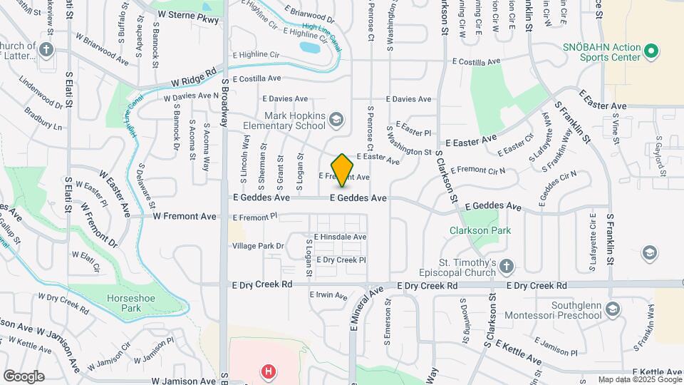 641 E Geddes Ave Map and Location Details