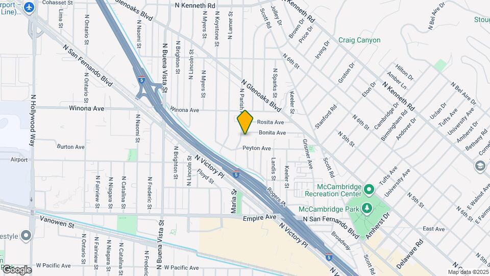 2022 N Parish Pl, Unit A Mapa y Detalles de la Ubicación