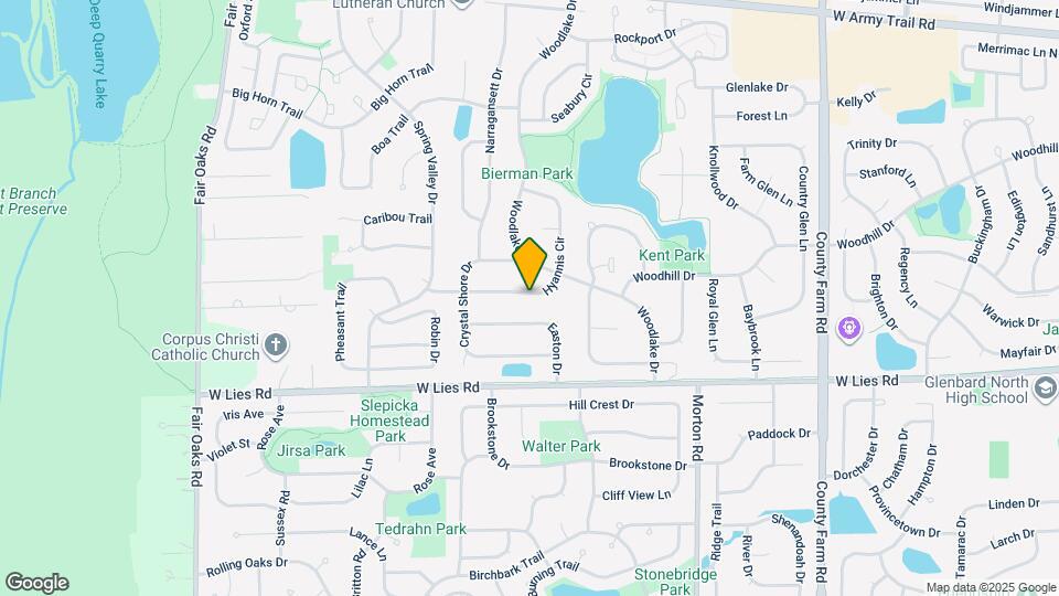 1174 Hyannis Cir Map and Location Details