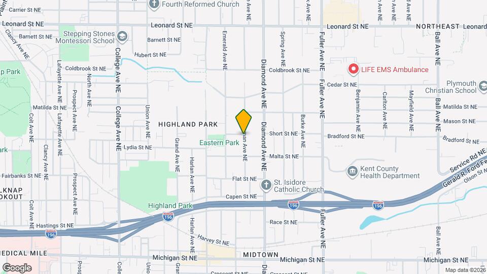 841 Houseman Ave NE Map and Location Details