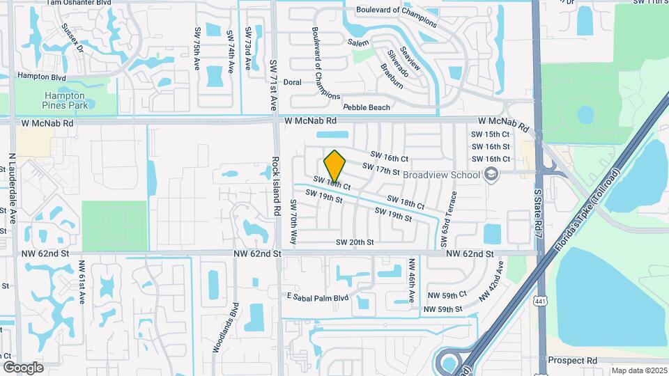 6860 SW 18th Ct Map and Location Details