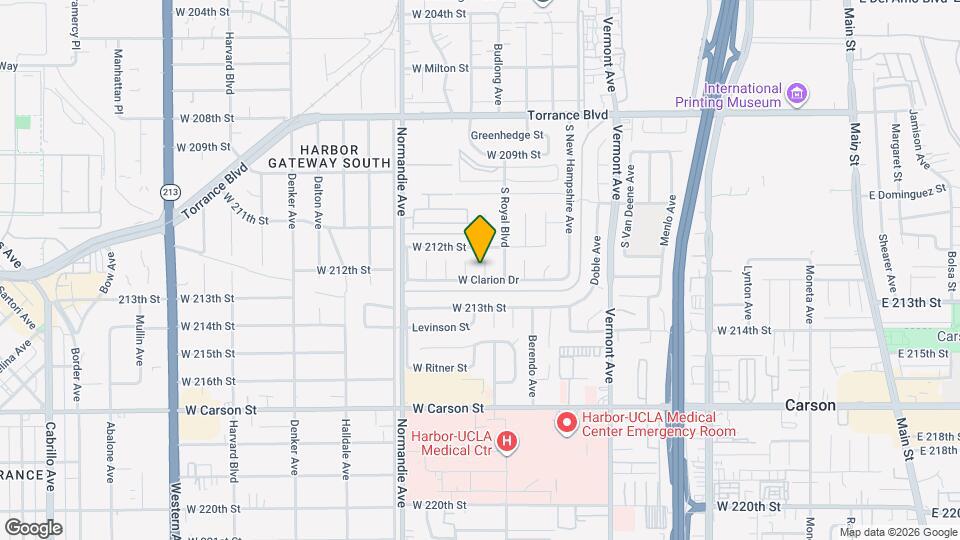 21213 Budlong Ave Mapa y Detalles de la Ubicación