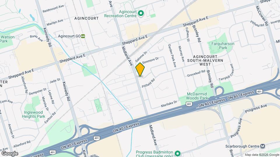 20 Sonmore Dr Map and Location Details