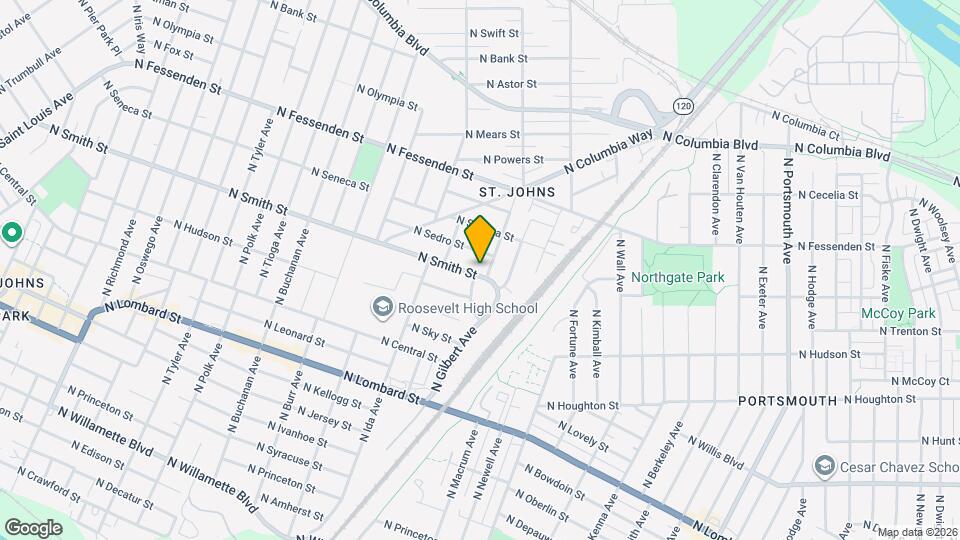 6815 N Smith St Map and Location Details