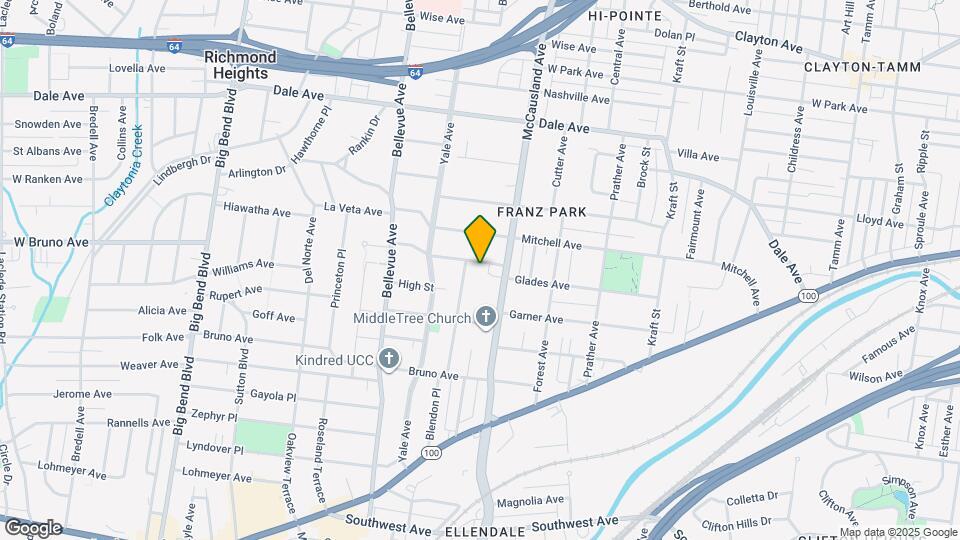 7028 Glades Ave Map and Location Details