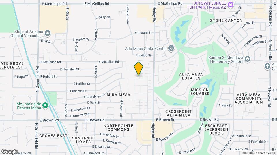 1456 N Banning Map and Location Details