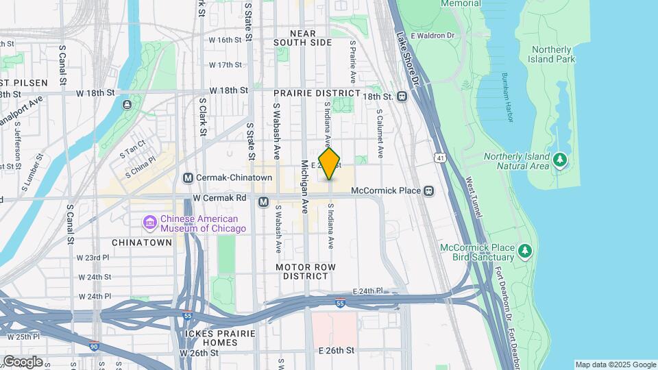 2128 S Indiana Ave, Unit 1102 Mapa y Detalles de la Ubicación