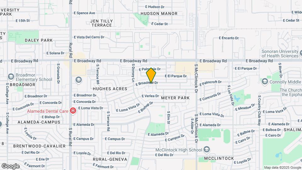 1411 E Broadmor Dr Map and Location Details