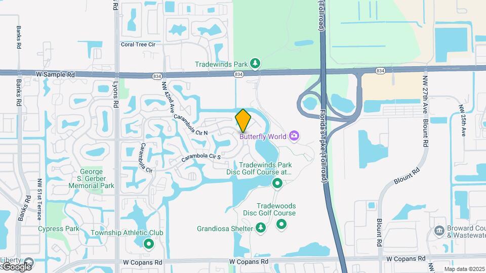 2843 Carambola Cir N Map and Location Details