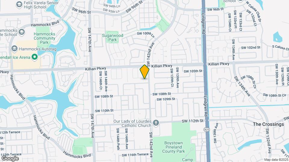 14221 SW 106th Terrace Map and Location Details