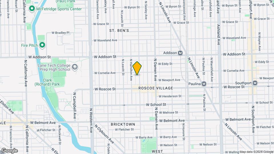 3442 N Hoyne Ave, Unit J05P Mapa y Detalles de la Ubicación