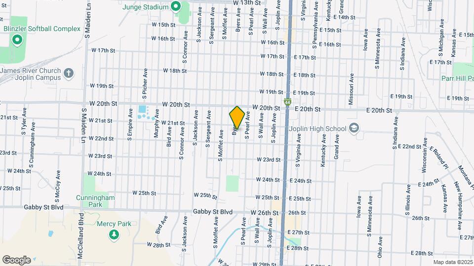 2115 Byers Ave Map and Location Details