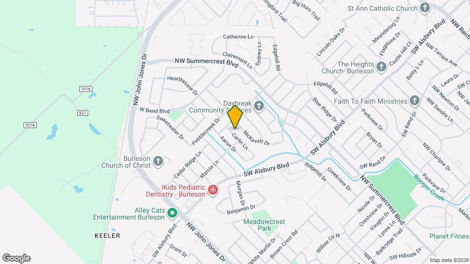 1012 Carlin Ln Map and Location Details