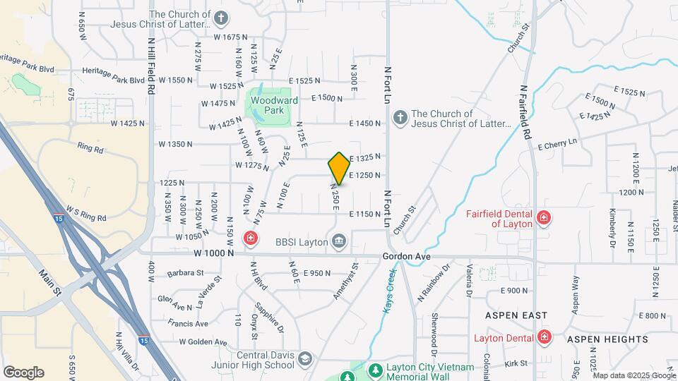 1202 N 250 E, Unit Basement Map and Location Details