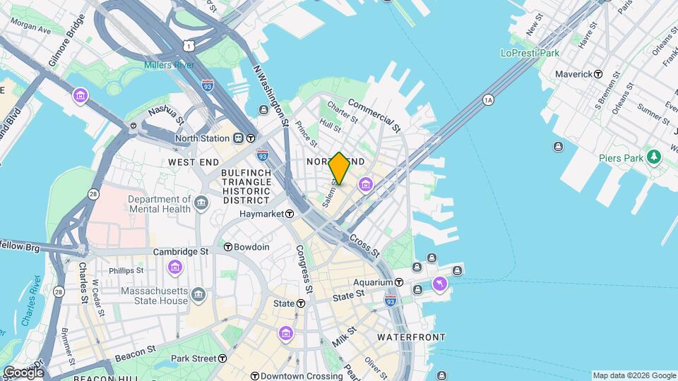 26 Parmenter St, Unit 1 Map and Location Details