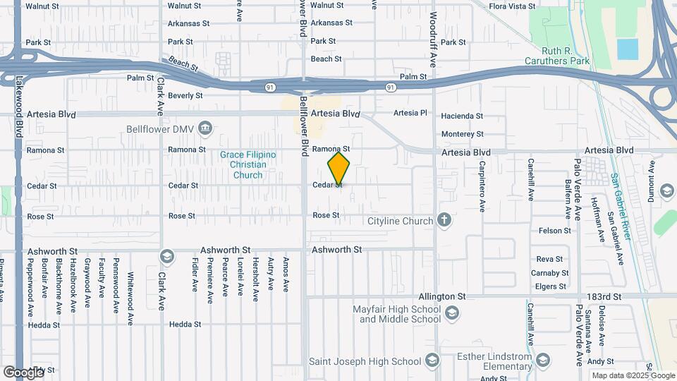 9858 Cedar St Map and Location Details