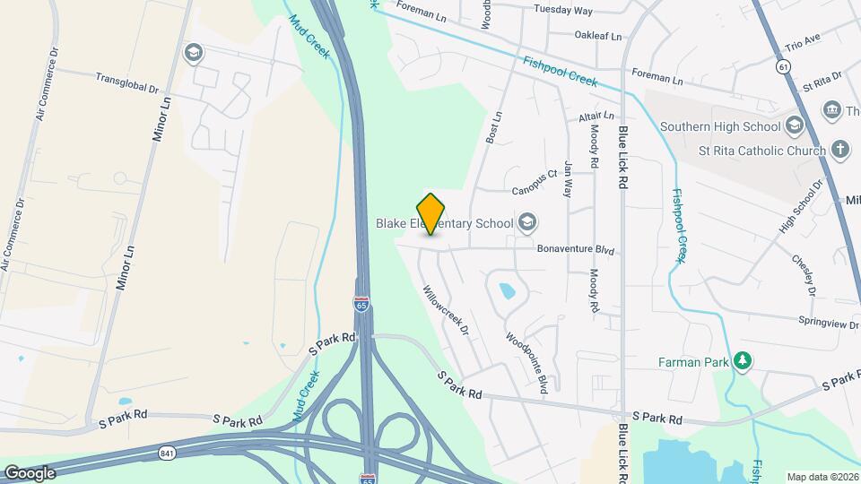 3505 Bonaventure Blvd Map and Location Details