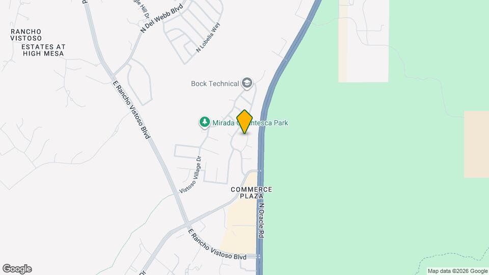 13385 N Vistoso Bluff Pl Map and Location Details