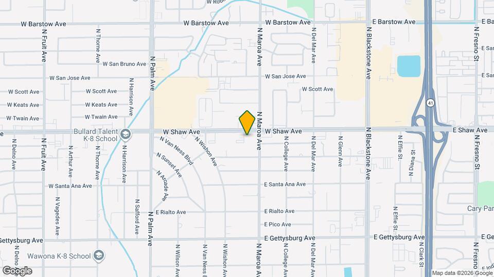 461 W Shaw Ave Map and Location Details