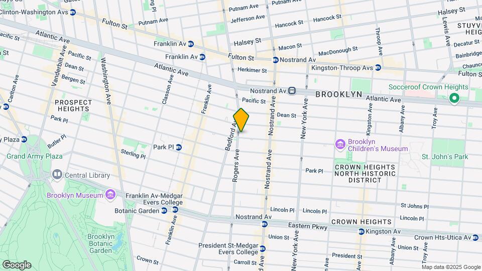 623 St Marks Ave Mapa y Detalles de la Ubicación