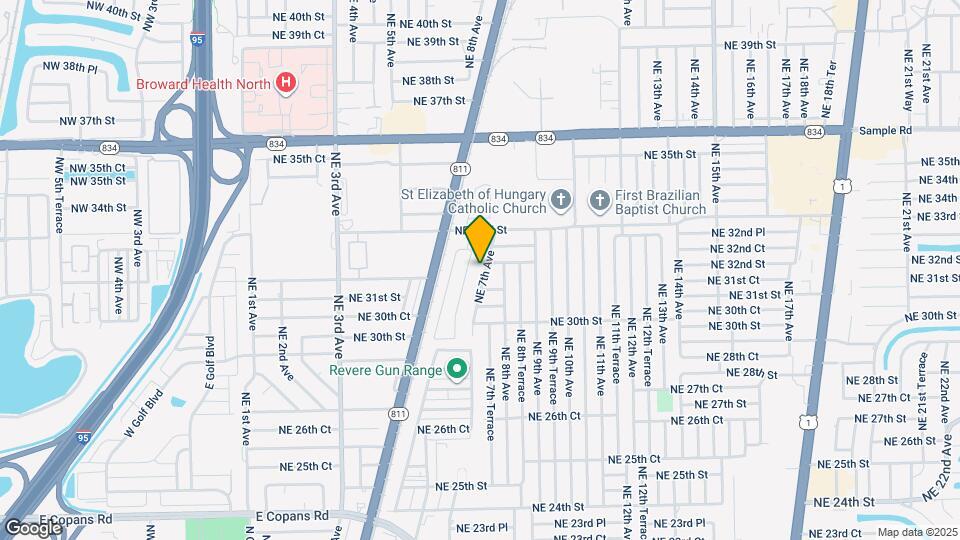 3121 NE 7th Ave Map and Location Details