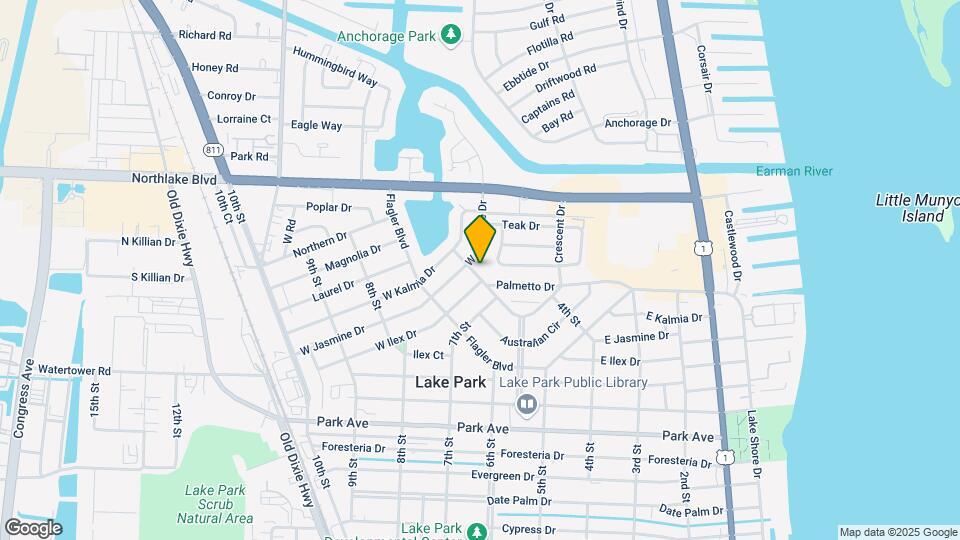 593 Palmetto Dr Map and Location Details