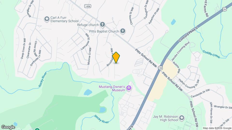 5847 Misty Forest Pl NW Map and Location Details