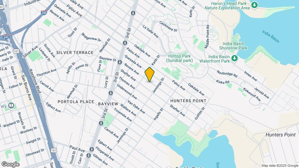 1439 Revere Ave Mapa y Detalles de la Ubicación