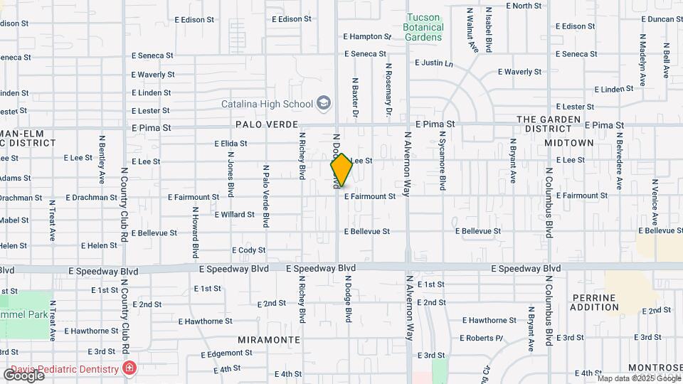 3701-3707 E Fairmount St Mapa y Detalles de la Ubicación