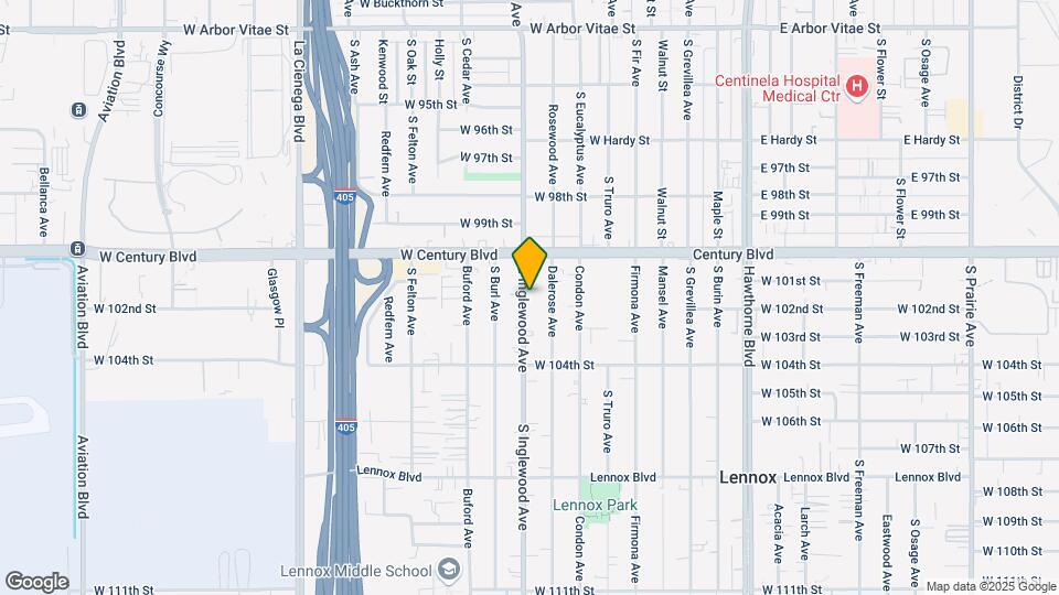 10124 S Inglewood Ave Map and Location Details