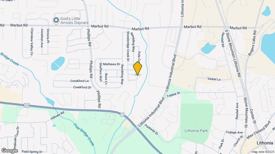 6686 Pole Creek Dr Map and Location Details