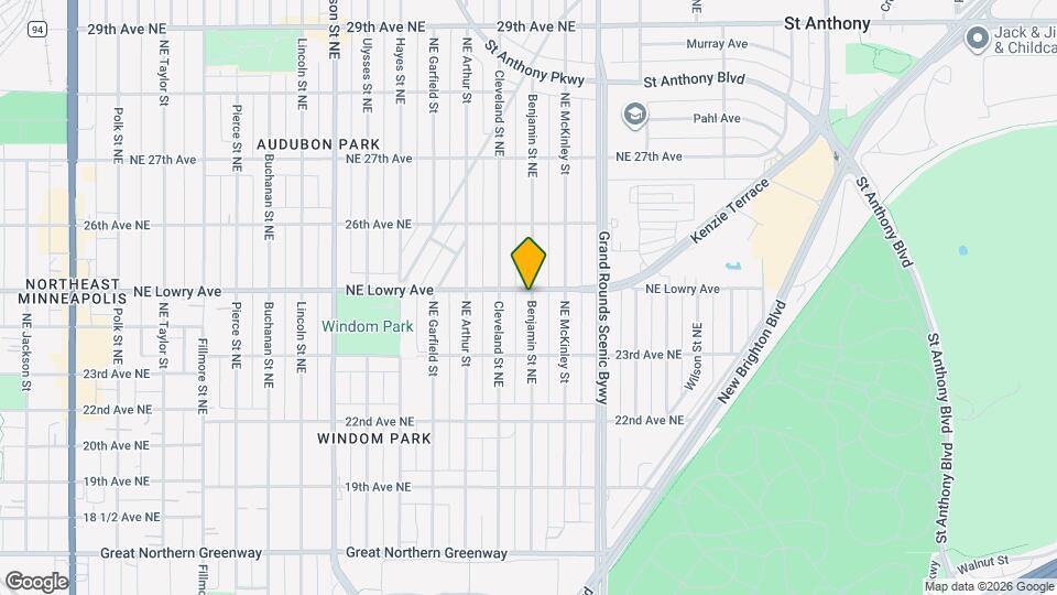 2354 Benjamin St NE Map and Location Details