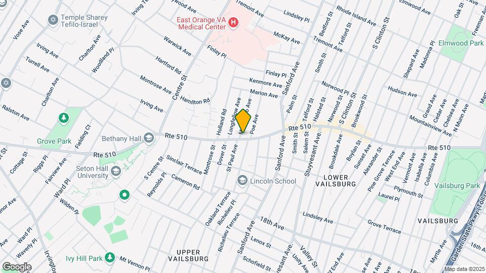 1117-1123 S Orange Ave Mapa y Detalles de la Ubicación
