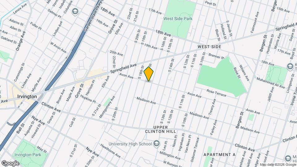 448 Avon Ave Map and Location Details