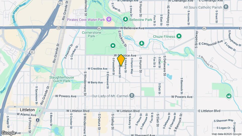 5390 S Greenwood St Map and Location Details