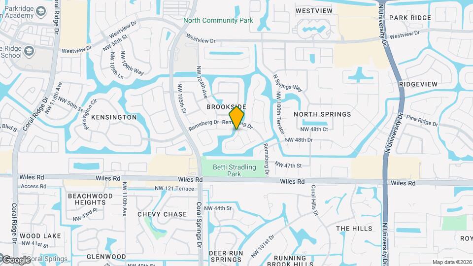 4872 NW 103rd Dr Map and Location Details
