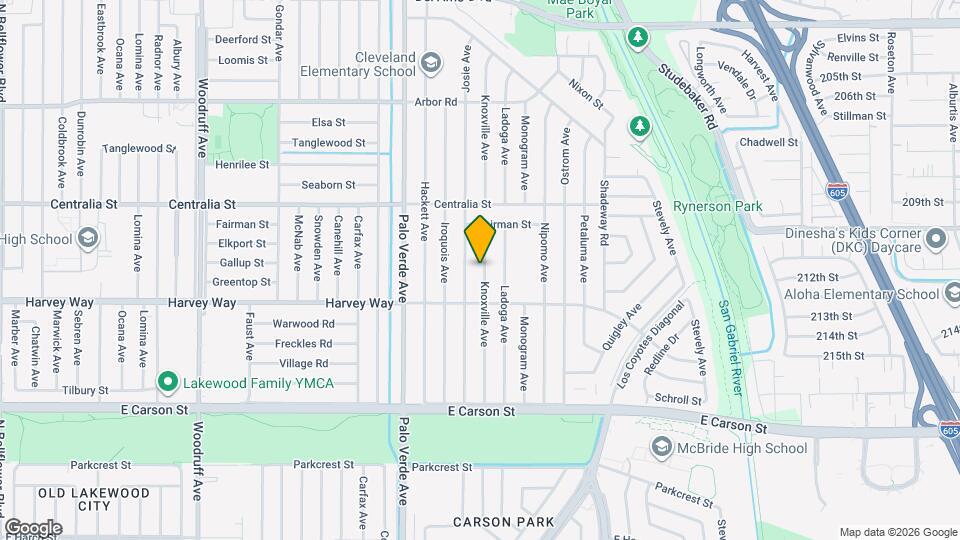 4341 Knoxville Ave Map and Location Details