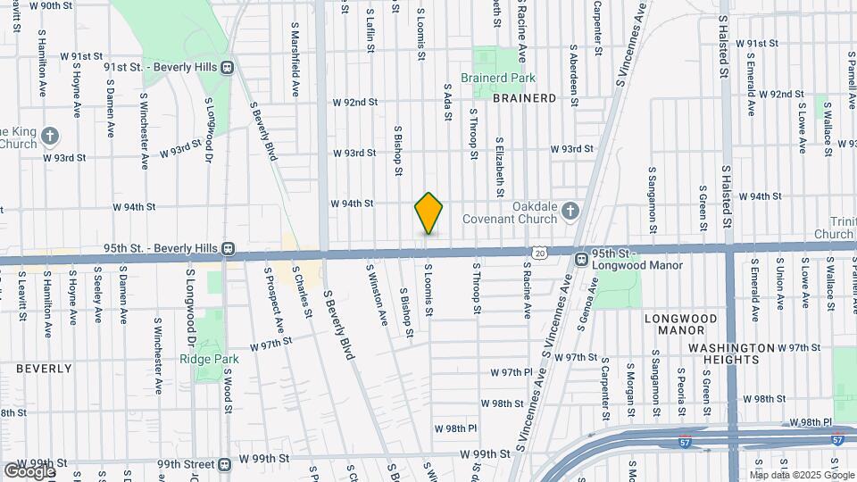 9449 S Loomis St Map and Location Details