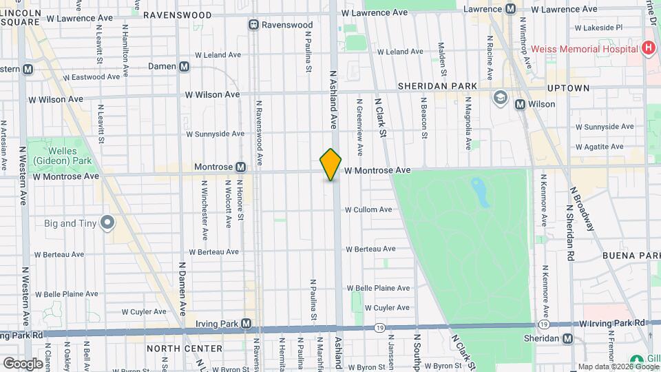 4334 N Ashland Ave, Unit G Mapa y Detalles de la Ubicación